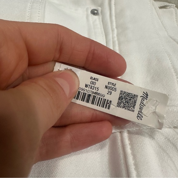 Madewell Flared Wide-Leg Crop Jeans pure white - Picture 5 of 5